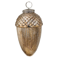 The Noel Collection Large Hanging Acorn Decoration