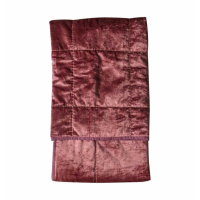 Decorative Quilted Cotton Brick Red Velvet Home Accessories Bedspread 200x150cm