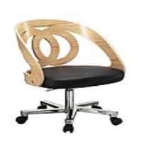 Santiago Modern Office Chair in Natural Oak with Adjustable Gas List Technology 81x58cm