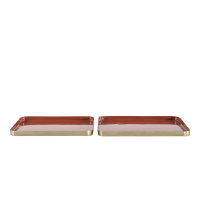 Orange Bernie Trays Orange Set of 2