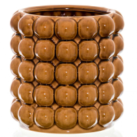Seville Collection Large Caramel Bubble Vase