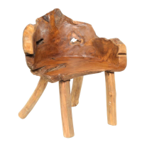 Ornamental Hand Carved Reclaimed Natural Wood Tree Root Chair