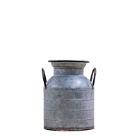 Grey Arley Galvanised Milk Churn Small