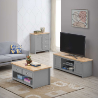 3 Piece Living Room Set (2 Door TV Unit, 1 Door Sideboard, 2 Drawer Coffee Table)