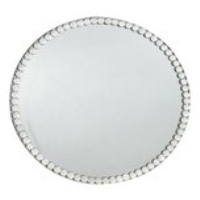 Crystal Gem Round Mirror Candle Plate