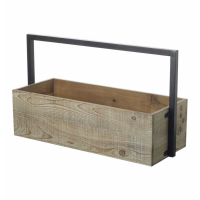 box Planter Natural Wood Large (3pk)