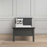 Matt Grey Painted Bedroom 3ft Single Modern Bed Frame 90cm x 200cm