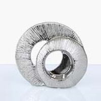 Value 21cm Silver Textured Abstract Sculpture