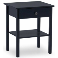 Willow Modern Blue Painted 1 Drawer 1 Shelf Bedside Table 60x50x40cm