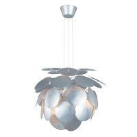Modern Silver Petal Chandelier