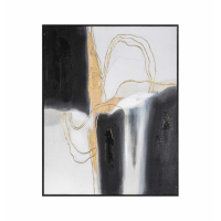 Waters Abstract Framed Canvas