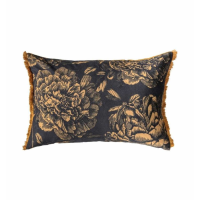 Floral Cushion Gold