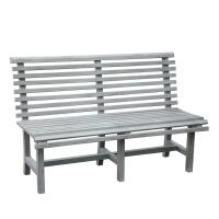 Shabby Chic Large Rustic Grey Outdoor Garden Bench Wooden Slatted Design