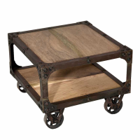 Urban Chic Industrial Coffee table With Wheels