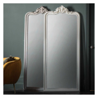 French Style Tall Full Length Embellished Crown Ornate White Mirror 80x10.5x190cm