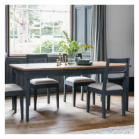Modern Style Mahogany Wood Painted Finish Storm Extending Dining Table 76 x 236cm