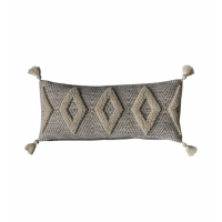 Tassel Cushion Grey