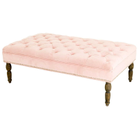 Blush Pink Ottoman