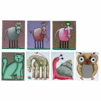 Set Of 8 Nursery Paintings
