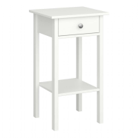 Tromso 1 Drawer Nightstand Off White