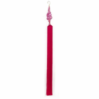 Fuchsia Long Tassel With Crystal