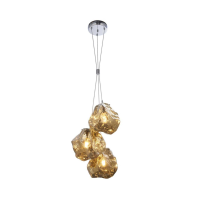Rock 3 Pendant Light Bronze