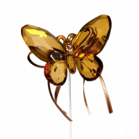 Copper Butterfly With Ribbon