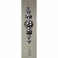 Plated Ball Finial With Acrylic