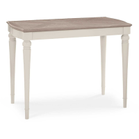 Montreux Grey Washed Oak Wood And Soft Grey Modern Living Room Bar Table 93 x 122cm