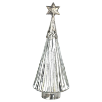 The Noel Collection Star Topped Glass Decorative Medium Tree