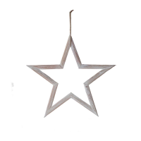 White Priola Wooden Star White 615x10x585mm