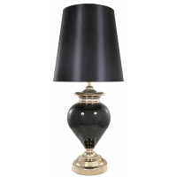 Black Pearl Regency Statement Lamp With Black Shade