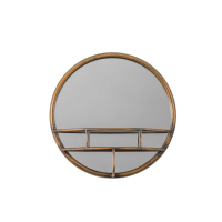 Size mm 360 Bronze Milton Round Mirror Bronze