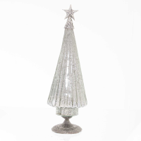 The Noel Collection Footed Glass Decorative Tree