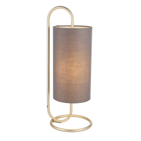 Table Lamp Antique BrassGrey