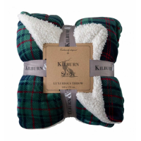 Sherpa Throw Navy And Green