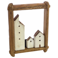 Fishing Village In Portrait Frame