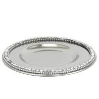 Glitz Nickel Coaster Plate