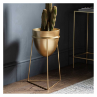 Metal Planter Gold Large