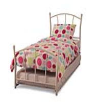 Penny 90 Cm White Gloss Single Bed