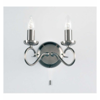 2 Wall Light Antique Silver