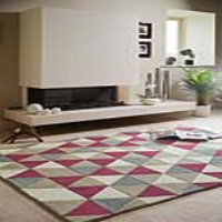 Origins Geometric Honeycomb Raspberry Multi Colour Hand Tufted Wool Rug 120x170cm