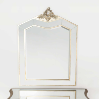 Annabelle French Silver Leaf Rocaille Bevelled Decorative Wall Mirror