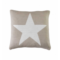 Knitted Cushion Taupe