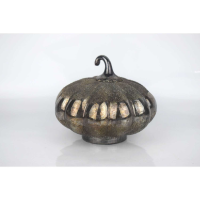 The Lustre Collection Decorative Grey Mini Pumpkin