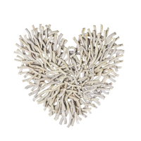 Twig Heart Whitewash