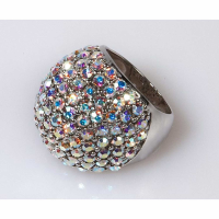 Crystal Bold Plain Ring