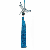 Water Blue Dragonfly With Tassel