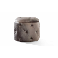 Nicolette Footstool Pewter