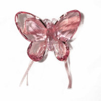 Pink Butterfly With Ribbon
